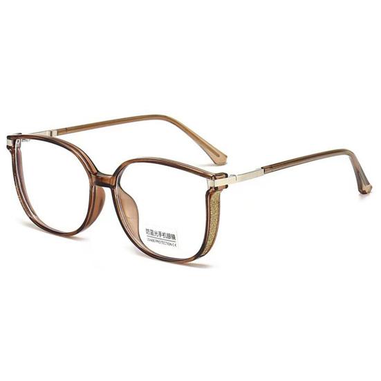 

Женские очки для чтения с защитой от синего света, прочные шарниры, противоскользящие, гладкая защита глаз, водонепроницаемые, эластичные, блестящие, с защитой от царапин, бифокальные очки для чтения 200 коричневый