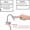 LED Gooseneck Touch Dimmer RV/Boat Reading Light 12V-24V with USB