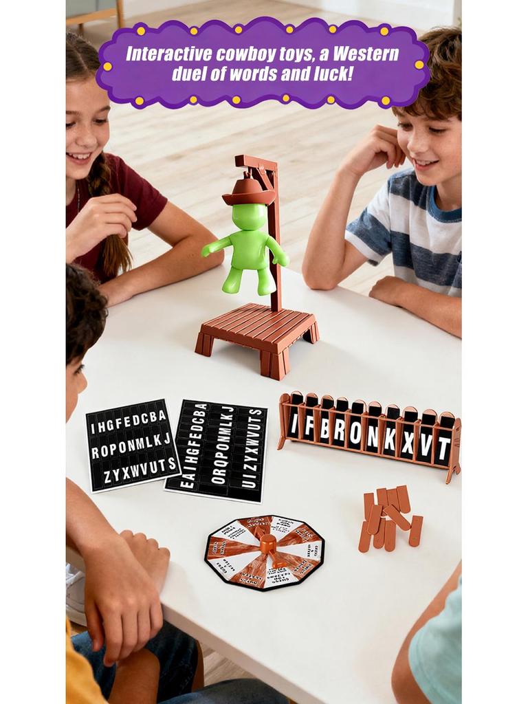 Cross-Border Magnetic Gallows Tabletop Game: English Word Game for Parent-Child Interaction