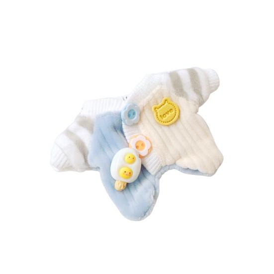 

Плюшевая кукольная одежда для хлопковых кукол, наряды, аксессуары для 10-сантиметровых кукол, подарок на день рождения, Рождество для детей, друзей синий