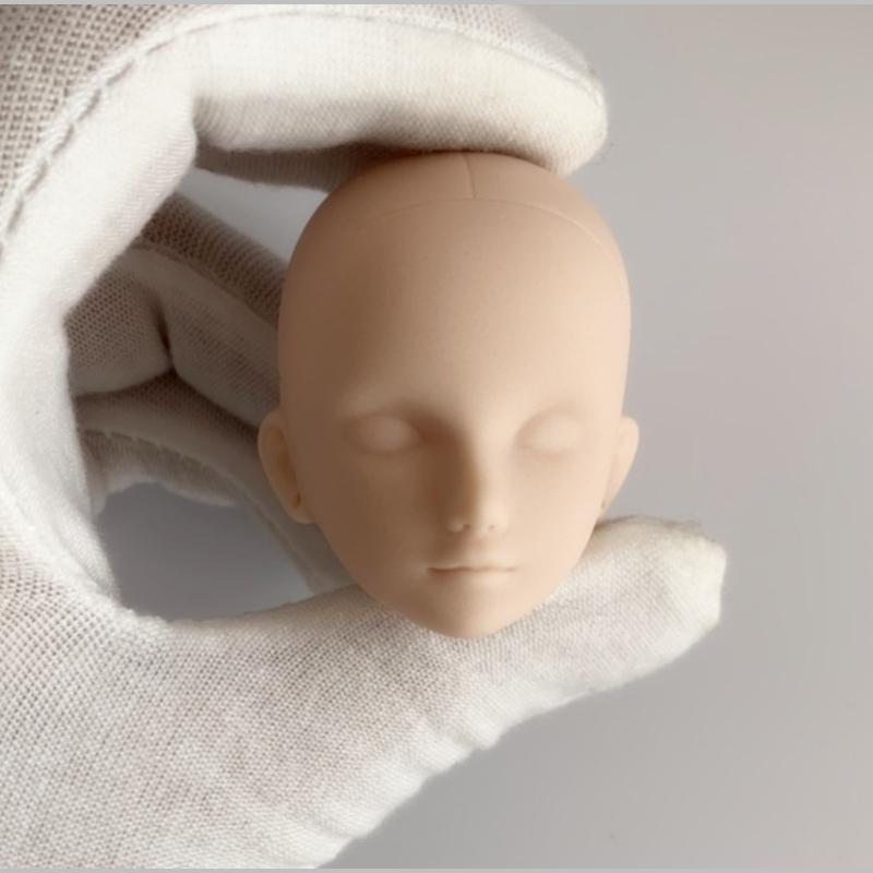 1/6 Ball Joint Doll Acesories Head for 30cm BJD Doll White Skin No Eyes Baby Doll DIY Toys for Girls Make Up Toys