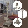 Tapered Candle Holder Farmhouse Decoration Zinc Alloy Church Home Candelabrum for Christmas Party Wedding Kitchen Counter Hotel