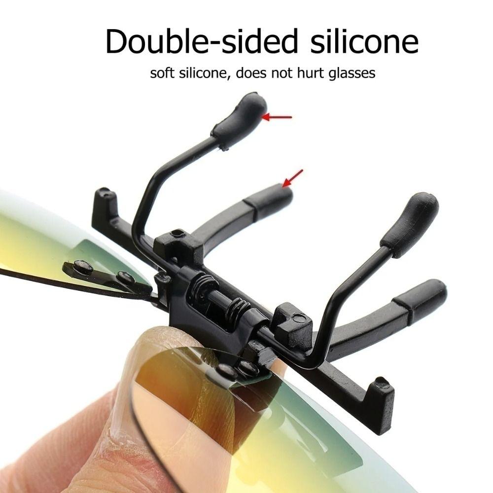 Anti-glare Myopia Glasses Clip UV400 Clip-on Sunglasses Day Night Vision Goggle Clip Summer