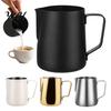 Coffee Drink Decoration Pitcher Stainless Steel Milk Frothing Pitcher, Professional Latte Art Cup with Measurement Scale, Dripless Spout Steaming Jug