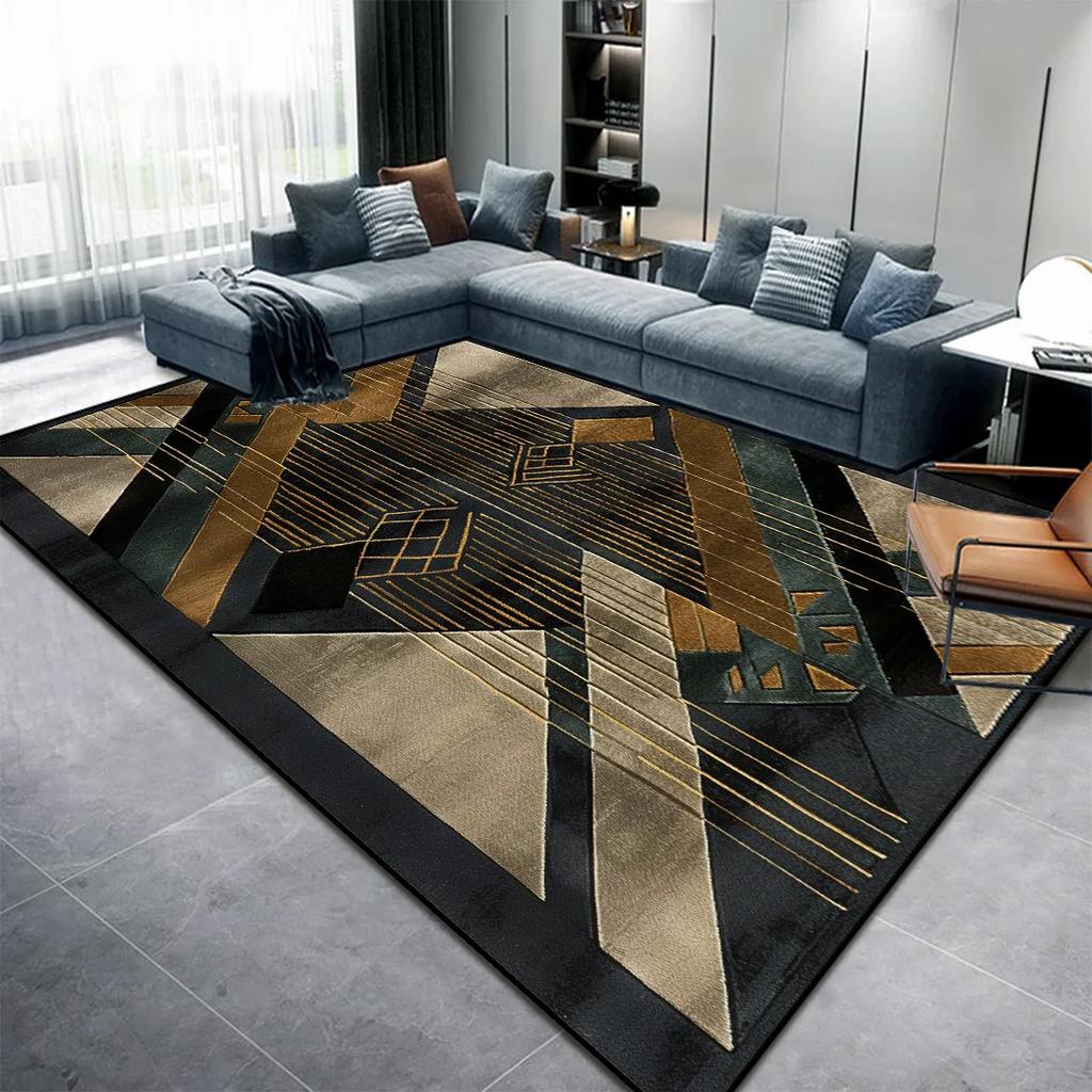 Modern Abstract Non - Slip Washable Area Rug Soft Living Room Carpet for Bedroom Lounge & Coffee Table Home Decor Floor Mat