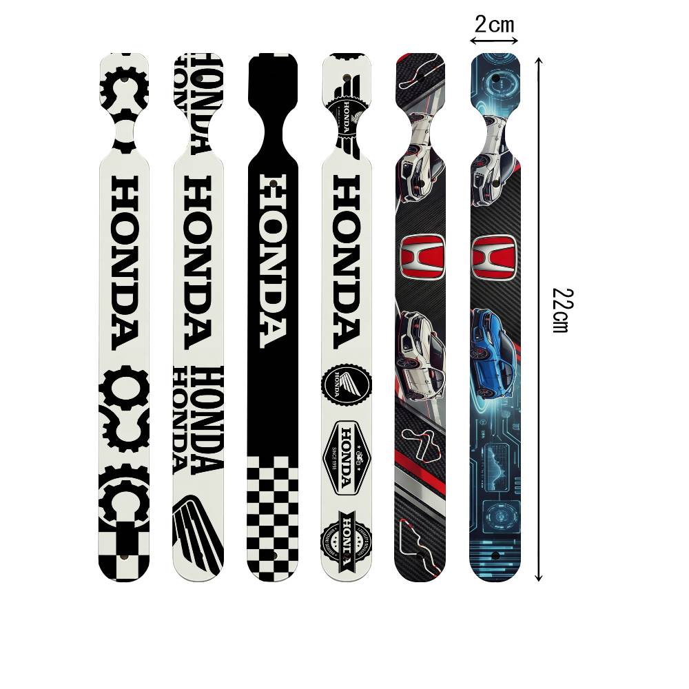 FOR HONDA RACING RIDE PU Leather Keychain Minimalist Key Holder Durable Key Organizer Car Keys Bag Accessories Gift LK6