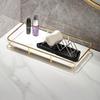 Practical Bathroom Solution with Stainless Steel Soap Rack and Drainage Feature