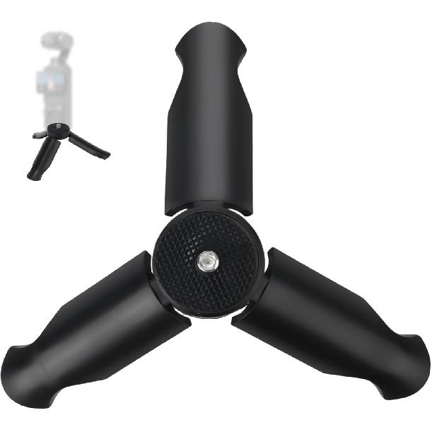 BOXOB Mini Tripod for DJI Osmo Pocket 3 & 2, Portable Camera Tripod Stand, Black, ABS Material