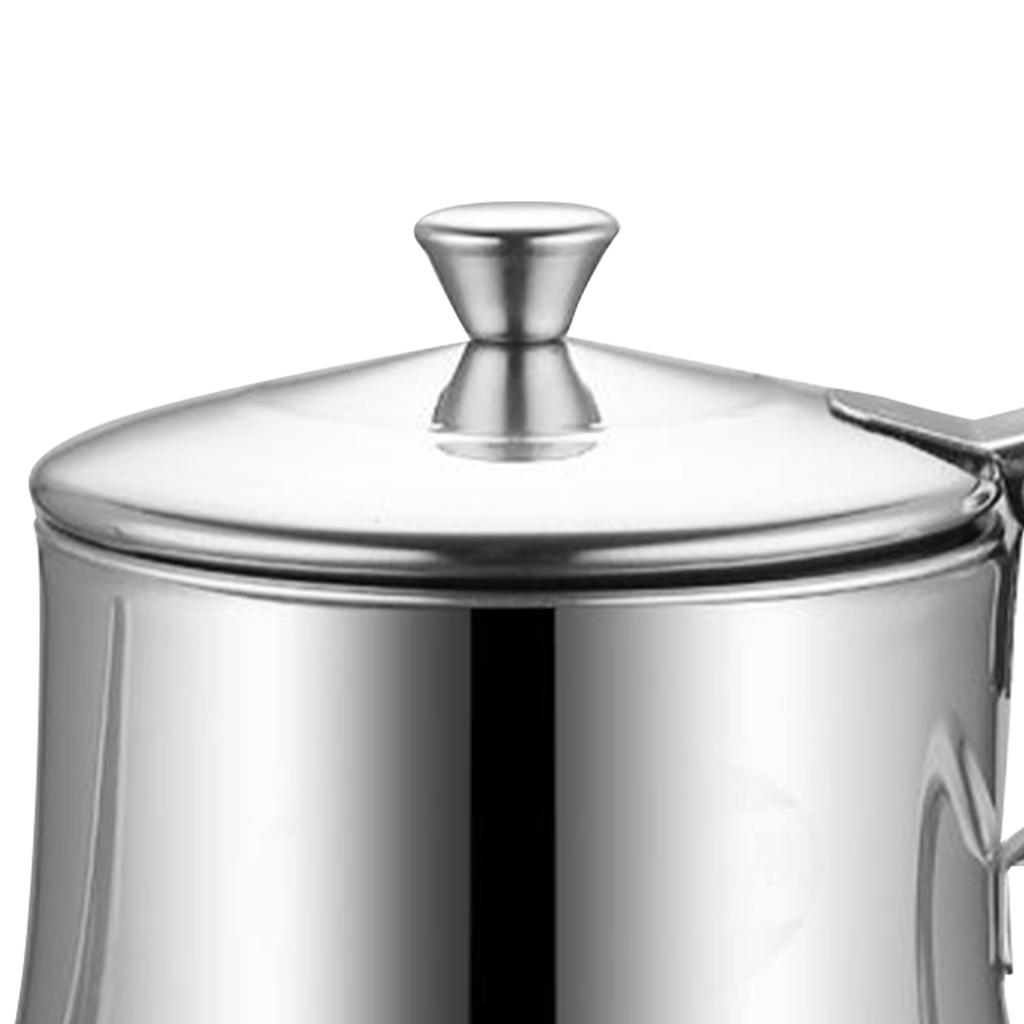 Ölkanne aus Edelstahl, multifunktional, auslaufsicher, hitzebeständig, Ölflasche, Essigtopf für die Küche