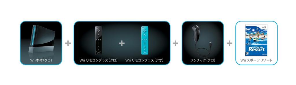 O console Wii inclui 2 controles Wii Remote Plus e Wii Sports (Preto), Resort. [Fabricante descontinuou]