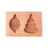 Natural Wood Cookie Molds For Easy Releases Baking Tool Durable Retro Style Biscuits Cutter Ideal For Handmade Dessert And Crafts
