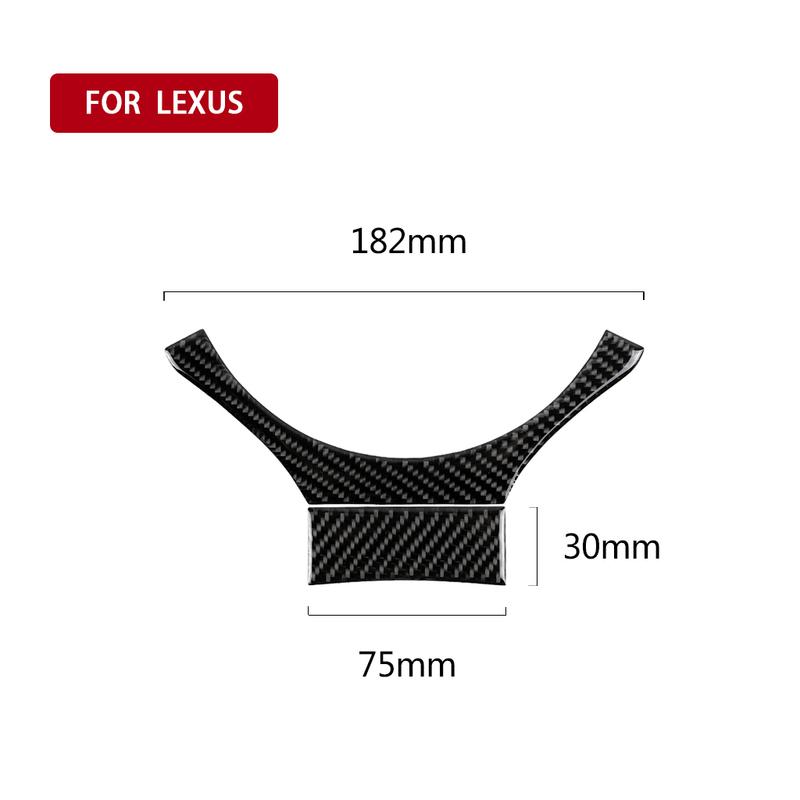 Carbon Fiber Car Accessories Driver Wheel Decorative Modified Interior Cover Sticker Trim For Lexus IS250 IS350 300H 2013-
