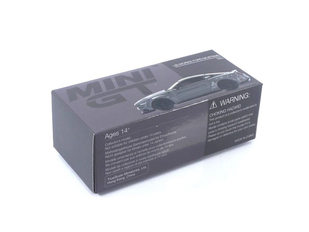 MINI GT 164 164 LBWORKS Ford Mustang GT Grau (Linkslenker) Fertigprodukt MGT00470-L