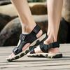 Sandals men's beach shoes leather summer bag head casual shoes non-slip thick-soled cool leather shoes breathable sports outdoor shoes