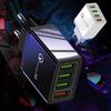 5V 3A 15W Mobile Phone Charging Block 4 Port USB Charging Brick Wall Mobile Charger Multiple Port Phone Power Plug