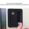 Trailer Entry Door Lock RV Door Lock with Paddle Deadbolt Door Handle  Enclosed Entry Door Lock  Black for Trailer