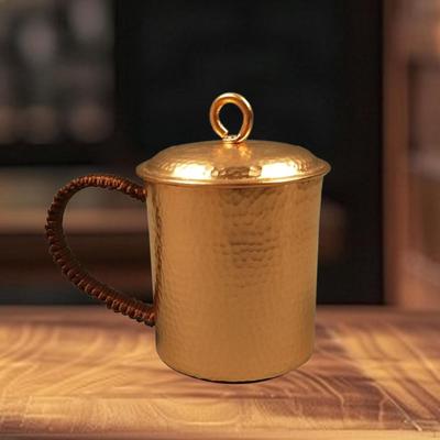 Tea Jug Copper Coffee Mug 500ml with Handle Practical Portable Water Cup for