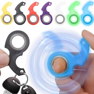 Yeni EDC Parma Ucu Döndürme Anahtarlık Stres Giderici Spinner Anksiyete Önleyici Rulman Havalı Trend Taşınabilir Asılabilir Eğlenceli Doğum Günü Hediyesi