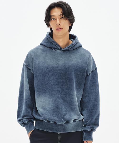 950G Hand-Washed Indigo Dyed Hood