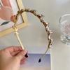 Bohemian Style Rhinestone Headbands Luxury Hair Accessories Holy Leaf Hairband  for Women