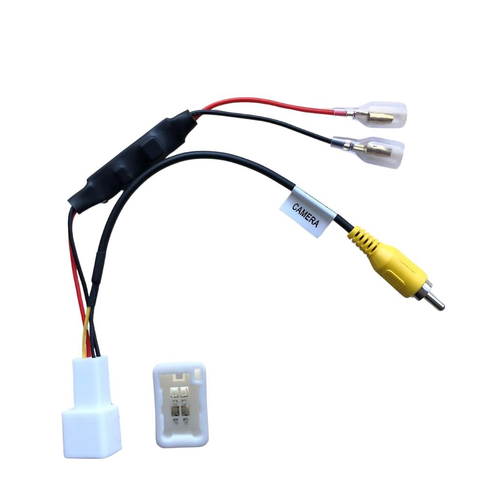 tsucchiisan Toyota Daihatsu Eclipse Rear Camera Diversion Kit, Genuine 4 Pin to RCA Converter,