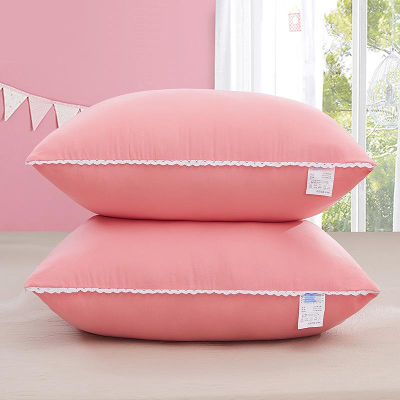 New Washed Flannel Pillow Core Pillow Single Double Person Pillow Core Gift Polyester Fiber Hard Support Office Use