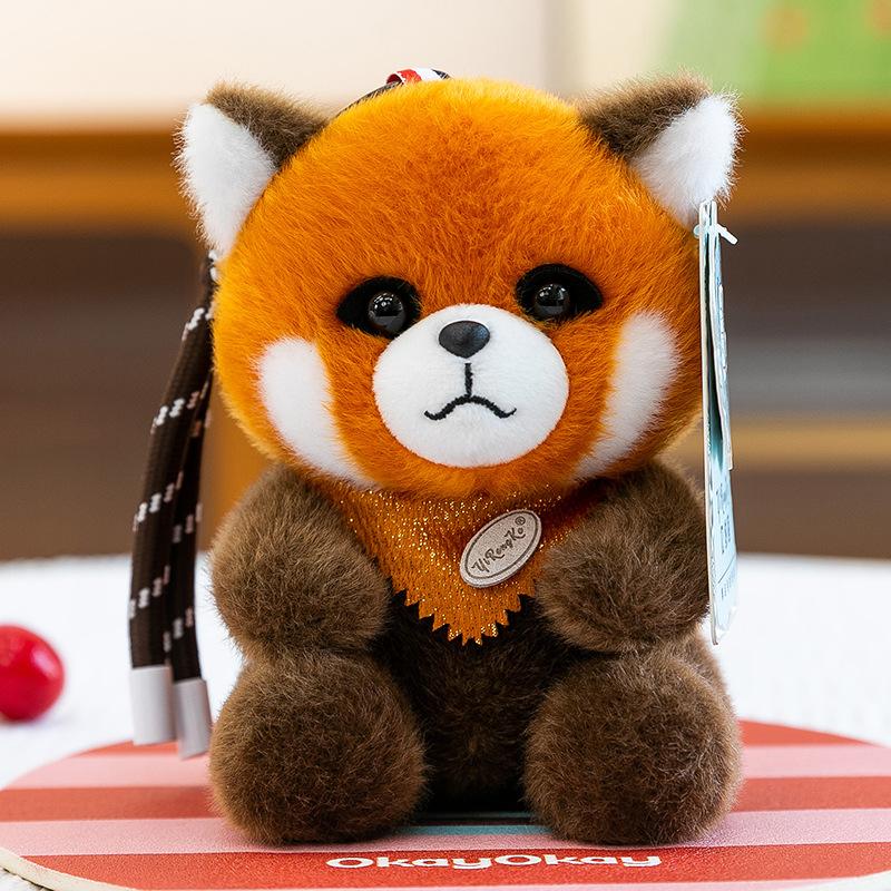 15cm Cute Animal Red Panda Fox Plush Toy Kawaii Penguin Capybara Duck Lamb Rabbit Sloth Plushie Appeasing Birthday Gift