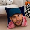 Brazilian Handsome Athlete NNeymar Jr Cushion Cover Throw Pillow Cover Hidden Button Durable Polyester Chair Cushion
