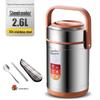 304 Stainless Steel Triple-Layer Insulated Lunch Box for Students & Office Workers