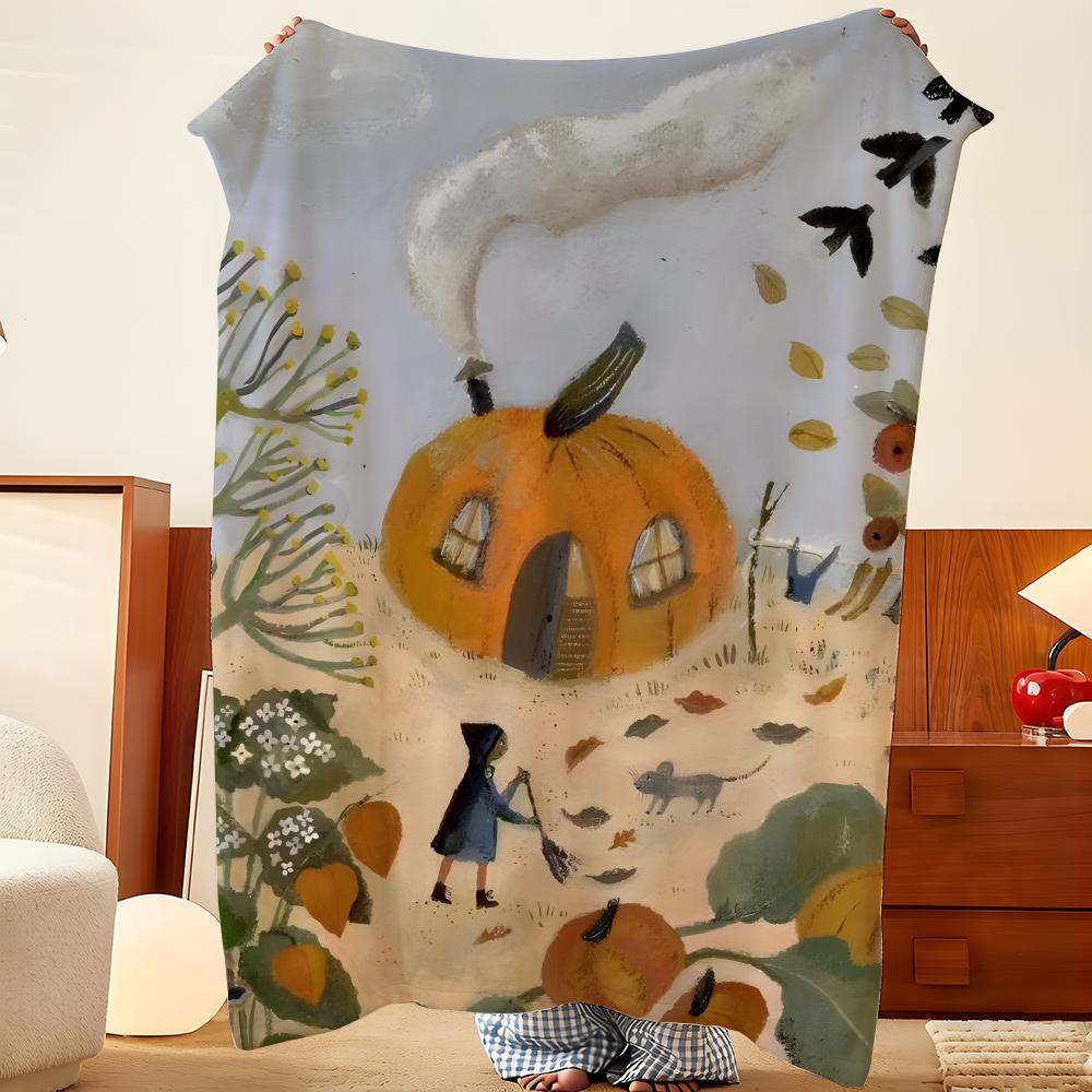 Artist G-Gemma K-Koomen Throw Flannel Throw Blanket, Lightweight Cozy, Durable Washable Cute Cool
