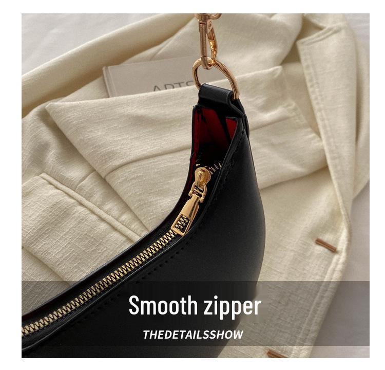 Vintage-Style Crescent Shoulder Bag: Trendy, Comfortable, and Fashionable Handbag