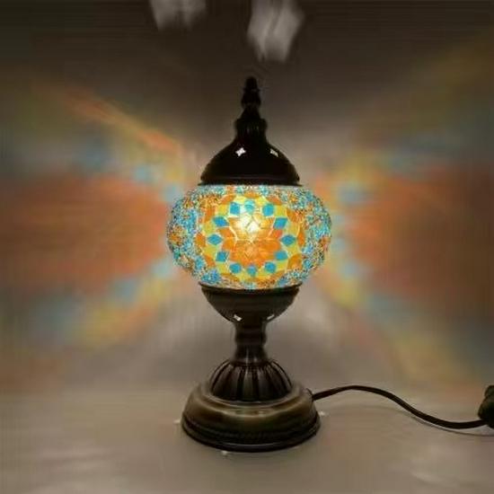 Bohemian Turkey Style Table Lamp - LED Night Light for Bedroom, Study, or Dining