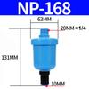 AD402-04 NP-168  Pneumatic Auto Drain Valve Automatic Drainer Air Tank Air Compressor Oil Water Separator Filter