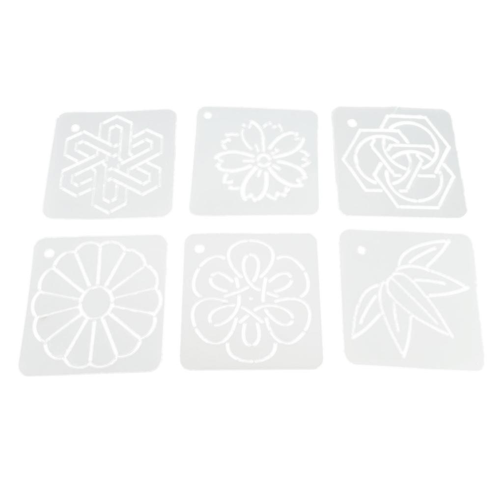 23PCS Set DIY Quilting Template 12cmx12cm Frosted PP Clothing Quilting Cutting Template