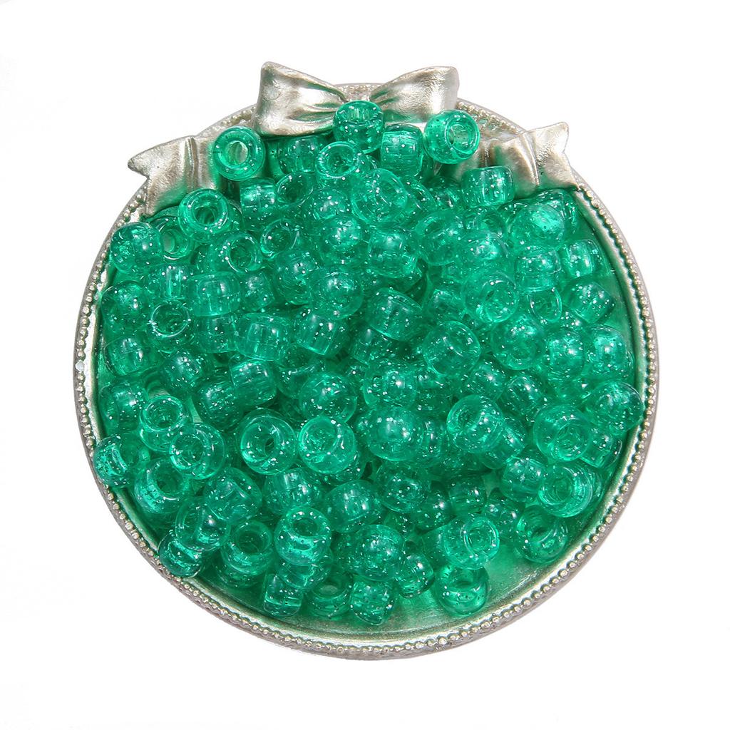 Handmade Bracelet Beads Acrylic Large Hole Barrel Beads Pony Beads Weaving Handmade Diy Bracelet Plastic Beads Jewelry Accessories Beads Loose Beads