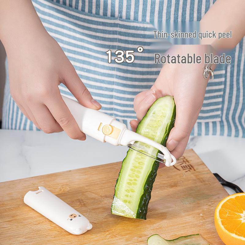 Folding Dual-Headed Fruit Knife & Peeler - Portable & Multifunctional for Home Use