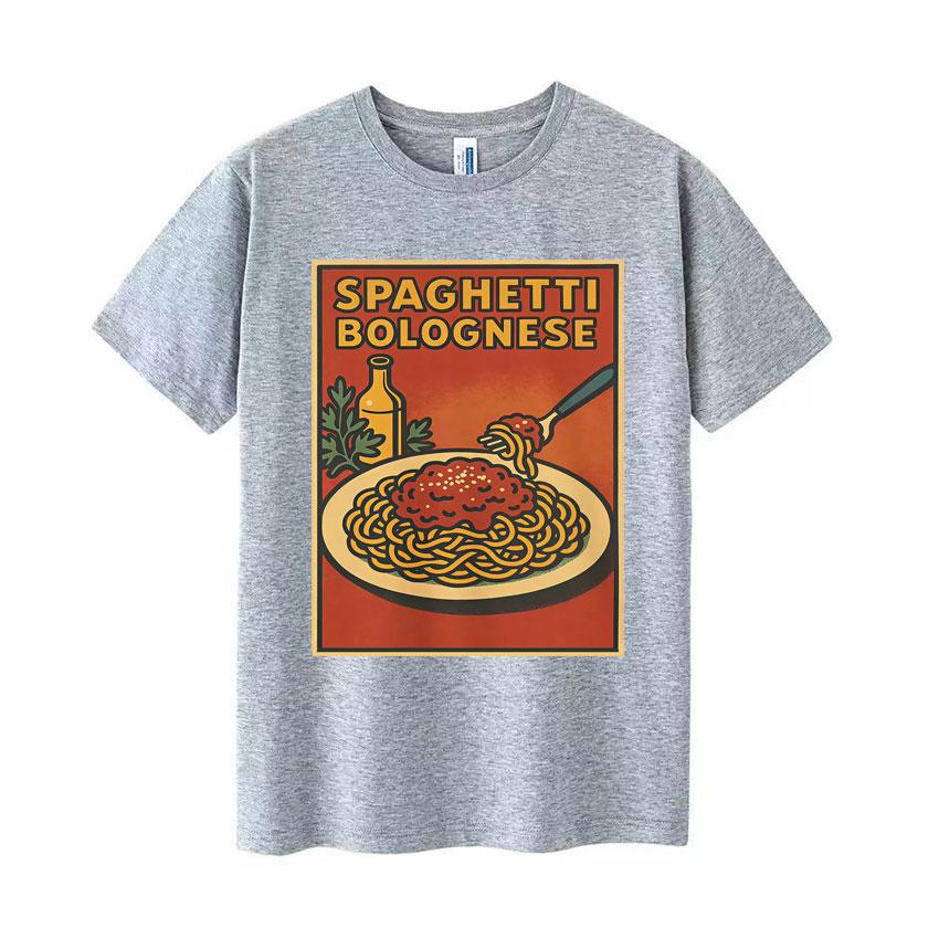 Funny Italian Spaghetti Meme Pop T Shirt Men Women Tshirt Fashion Crewneck Cozy Casual Aesthetic Shortsleeve Tshirts Hot Sale