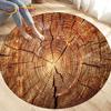 3D Wood Grain Round Area Rug,Circle Carpet Rug for Living Room Bedroom Sofa Cloakroom Decor,Kids Play Non-slip Floor Mat,Pet Mat