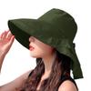 New Hat Women's Summer Neck Protection Sun Protection Sun Hat Travel Big Edge Bucket Hat Outdoor Cycling Sun Hat