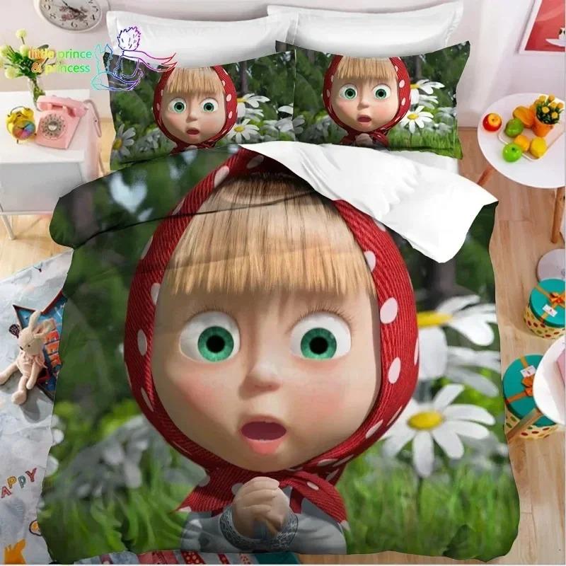 3D Druck Anime Bär Bettwäsche Set, Bettbezug Bettdecke Bettset Steppdecke Kissenbezug, King Queen Twin Größe Jungen Mädchen Erwachsene