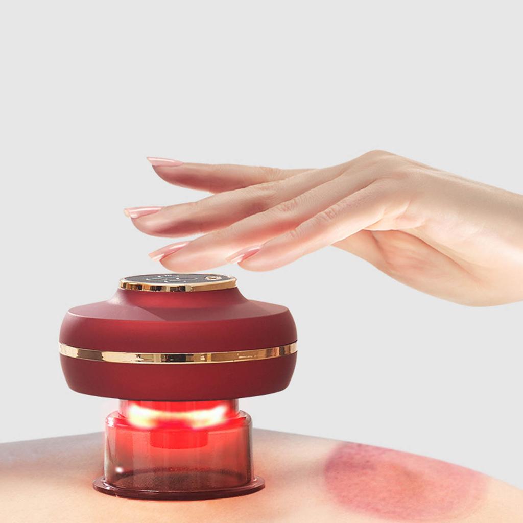 Smart Cupping Device Vacuum Therapy Machine Hot Compress Muscle Massage 3 Temperature Control for Shoulder Back Abdomen