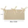 Baby Crib Storage Bag Cotton Double Pouch Newborn Bed Headboard Organizer for Kids Baby Bedding Diaper Toys Bag