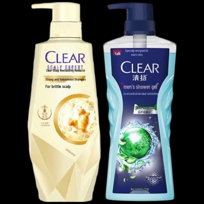 Clear Scalp Care Shampoo and Body Wash Set