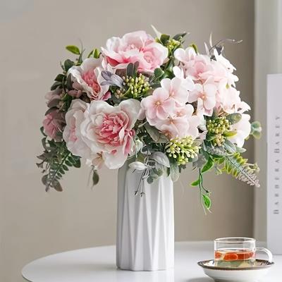 Künstliche Blumen Billige Fälschung Pfingstrose Braut Haltepflanzen Vasen Tischdekoration Wohnraum Deko Zubehör Festival Handwerk Geschenke