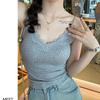 New non-marking lace beauty back sling vest women's inner anti-light outer wear integrated fixed cup with chest pad wrap