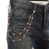 Men's Rhinestone Disco Ball Pendant Waist Chain, Perfect Hip Hop Fashion Jewel Accessory