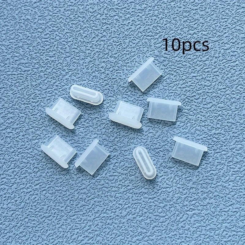 

10pcs Silicone Anti-Dust Plugs for Type-C Mobile Phone Charging Ports