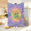 Cartoon Figure A-AchooS ClubS Throw Lightweight  Flannel Blanket Soft Skin-friendly for Summer Cooling