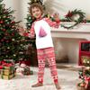 Weihnachts-Bedienungsset für Eltern und Kinder, niedlich bedruckt, Langarm-Anzug