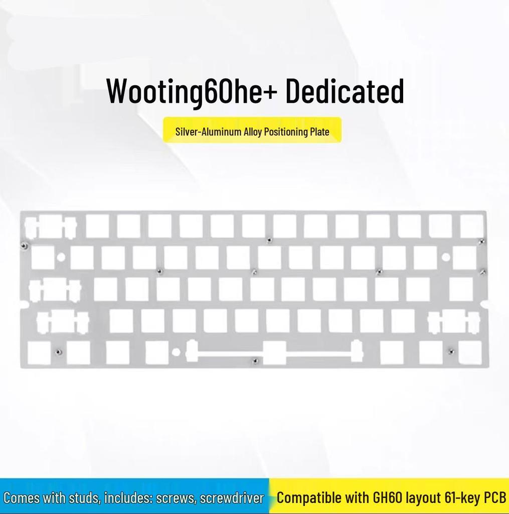 Wooting 60HE Black Carbon Fiber Sound Pack with PORON Bottom and Five-Layer Cotton Plate